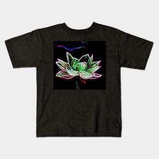 Neon Lotus Kids T-Shirt